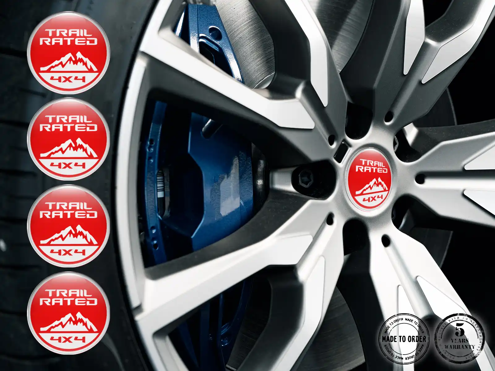 Jeep Insignias Bombadas Pegatinas de Aro de Lujo